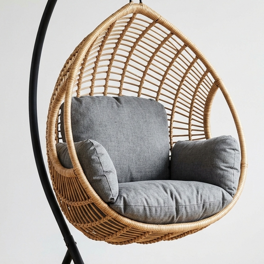 Bamboo Swing Chairs - Weave Detail