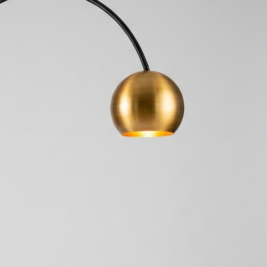 Arc Floor Lamp - Brass Shade